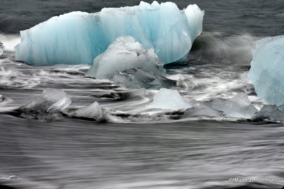 Gletschereis am Nordatlantikstrand | Island