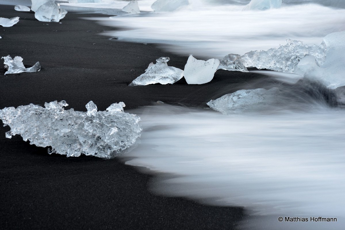 Gletschereis am Nordatlantikstrand | Island