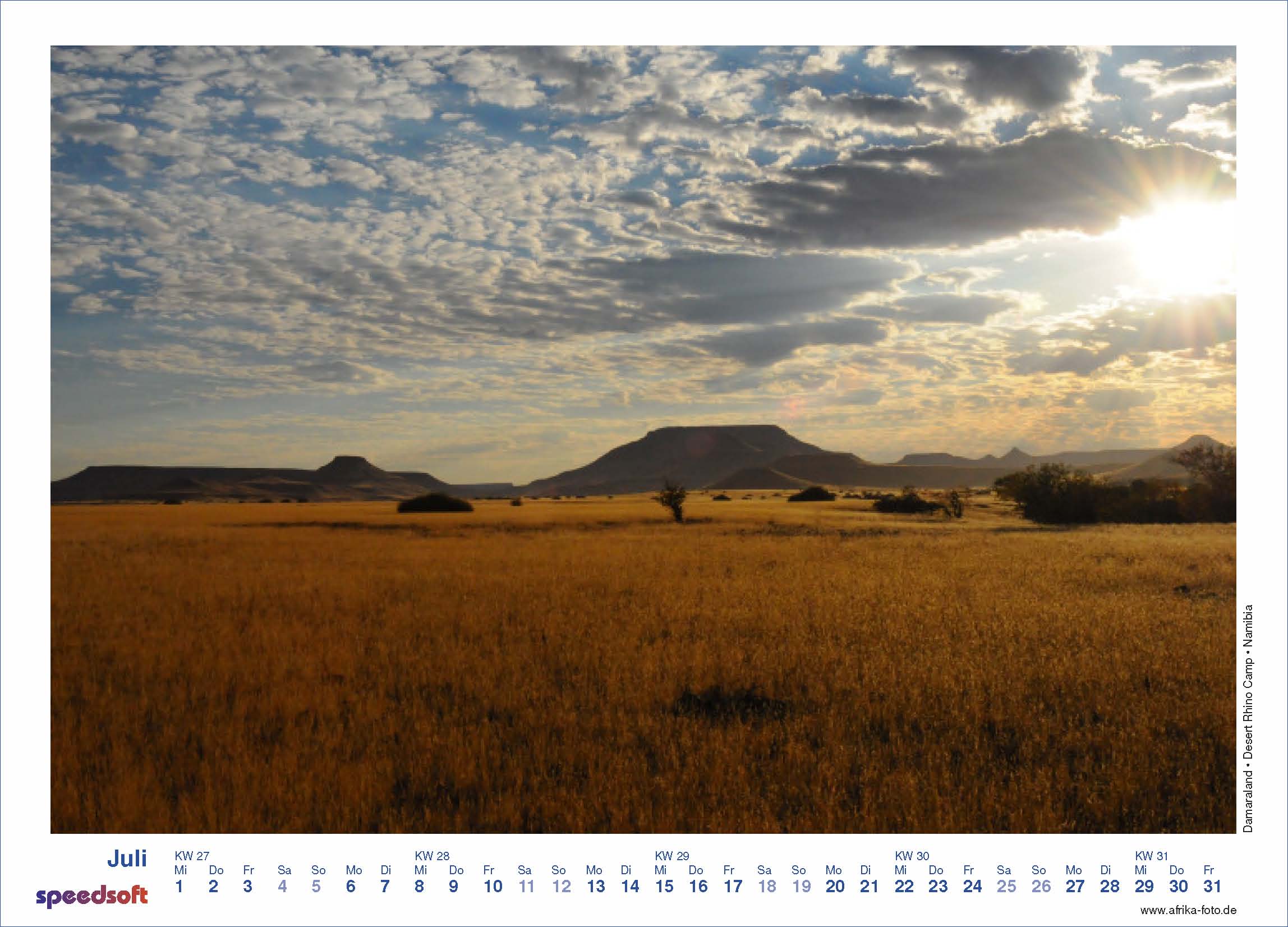 Damaraland | Desert Rhino Camp | Namibia - Kalender 2009 - Juli