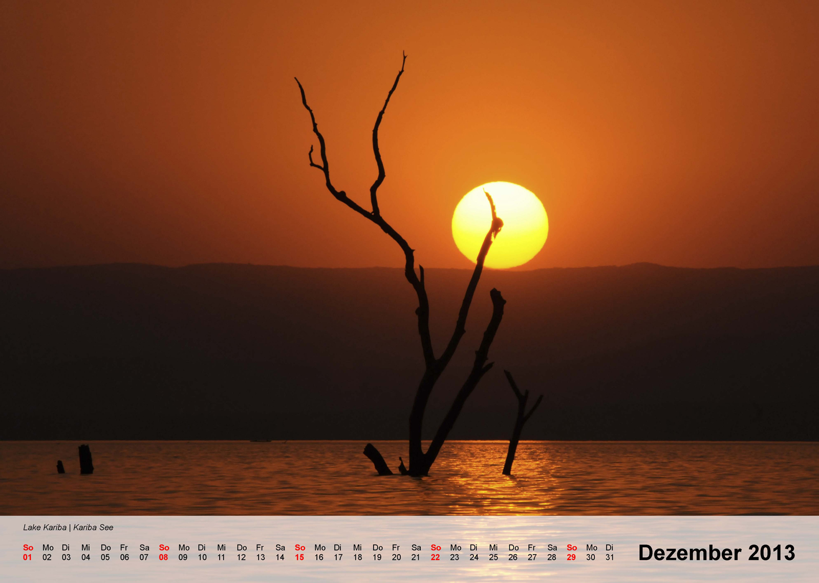 Lake Kariba | Kariba Stausee - Kalender 2013 - Dezember
