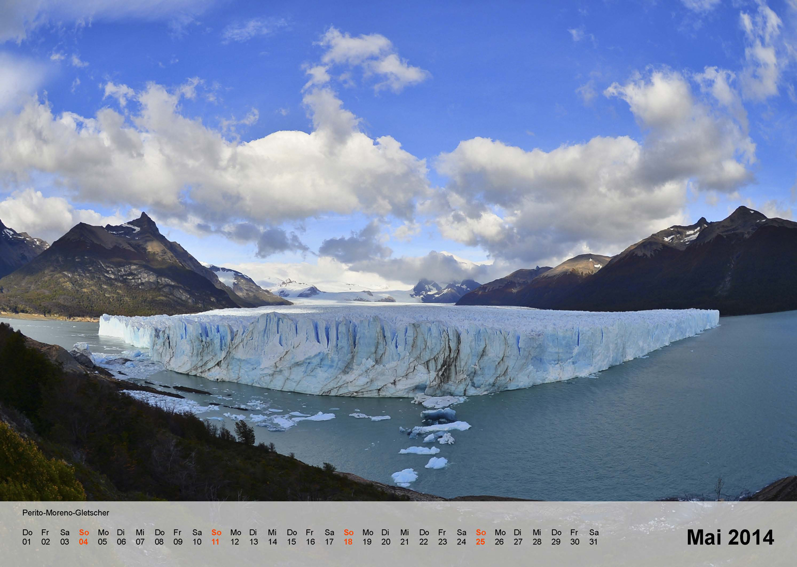 Perito-Moreno-Gletscher | Argentinien | Kalender 2014 - Mai