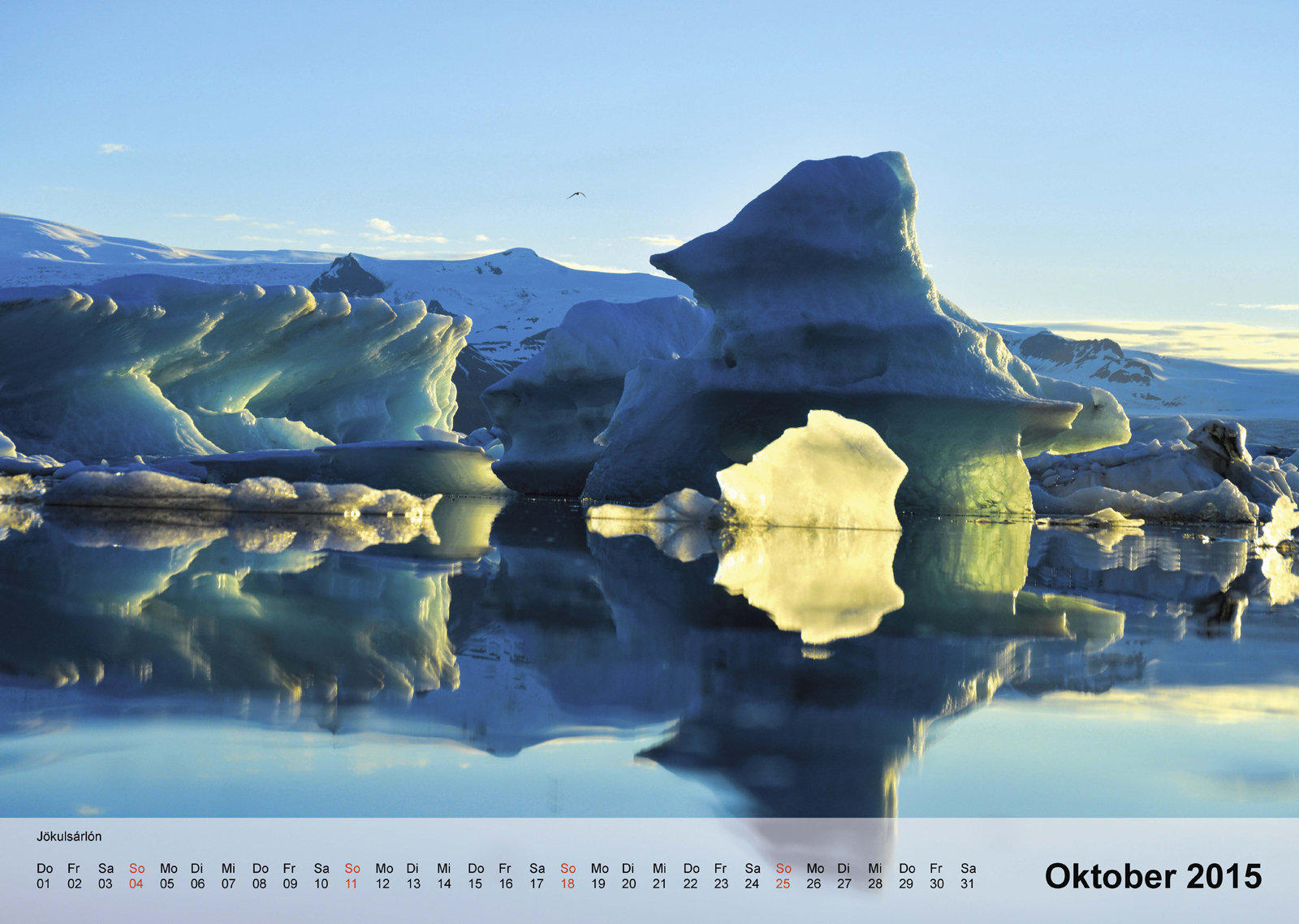 Jökulsárlón | Island | Kalender 2015 - Oktober